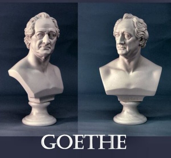 Goethe Johann Wolfgang Von Bust Portrait Statue